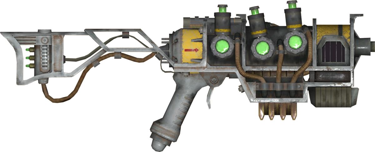 Plasma Rifle - Fallout 4 Plasma Rifle Model (1200x488), Png Download