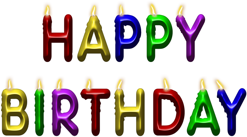Birthday Candles Png Image With Transparent Background - Png Happy Birthday Letters (960x540), Png Download