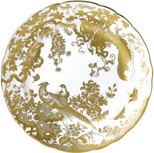 Plate - Royal Crown Derby Aves Platinum (475x350), Png Download
