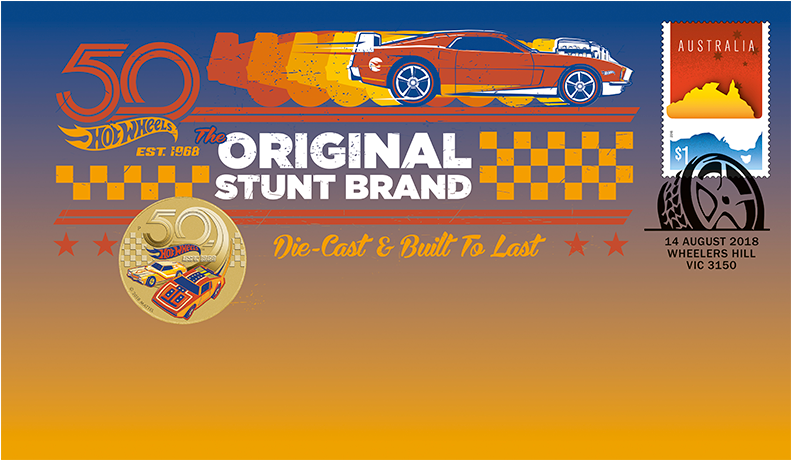 Hot Wheels Postal Numismatic Cover (800x600), Png Download