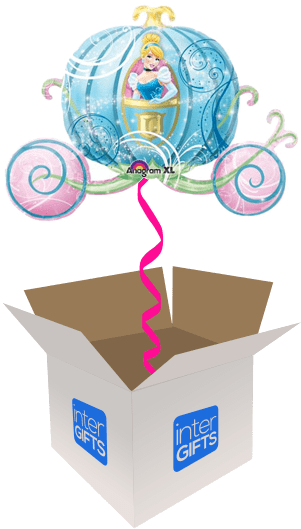 33″ Princess Cinderella Pumpkin Carriage - Cinderella Carriage Foil Shape Balloon (568x568), Png Download