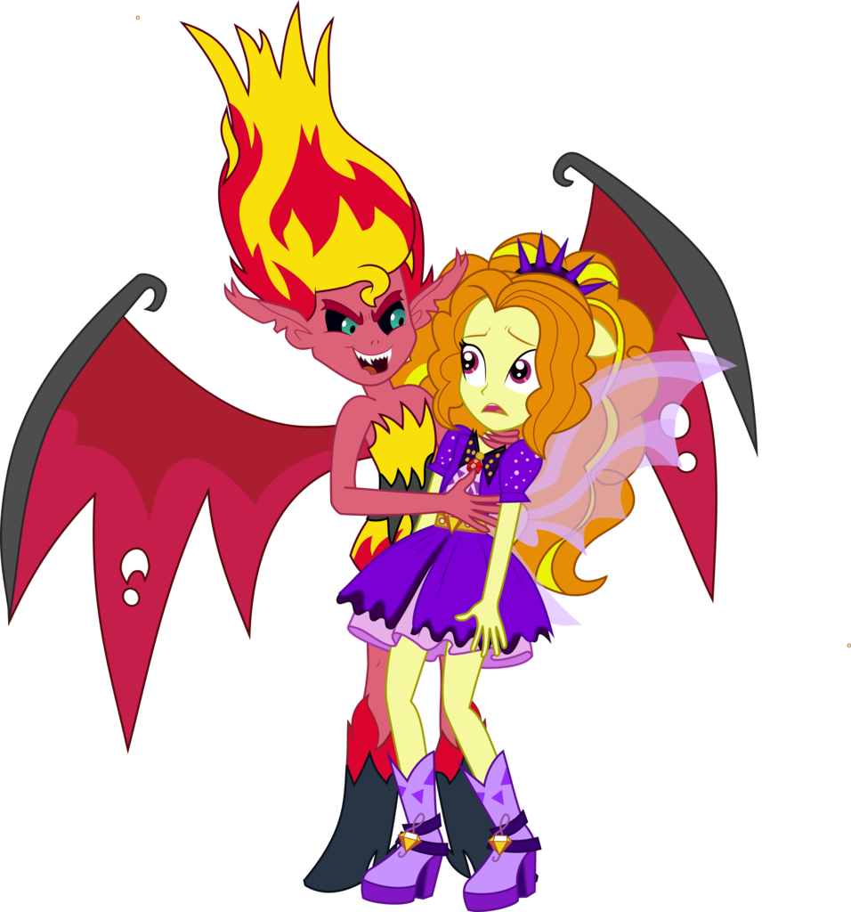 Adagio Dazzle, Artist - Mlp Sunset Shimmer Demon (956x1024), Png Download