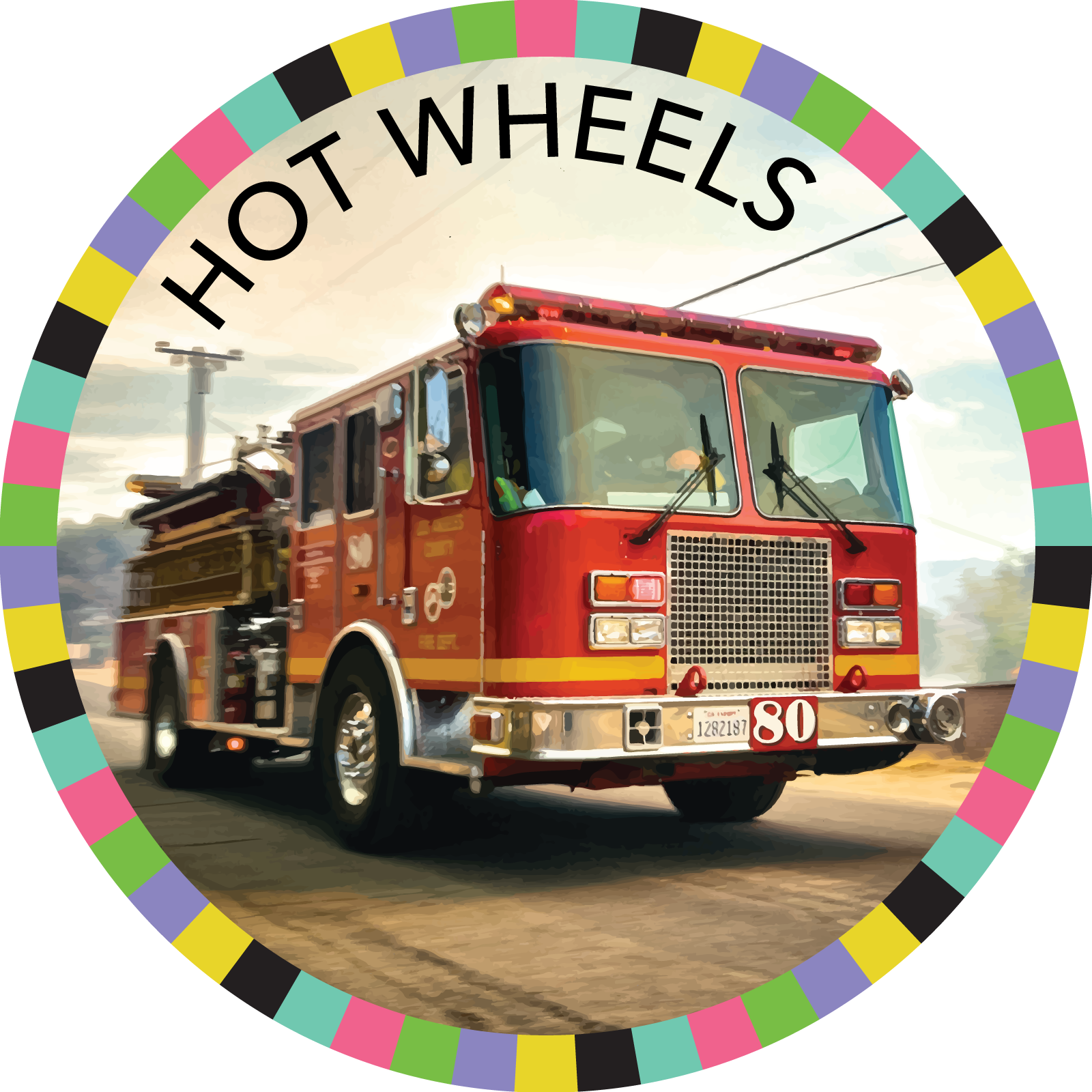 Hot Wheels Image - Firefighter (1600x1600), Png Download