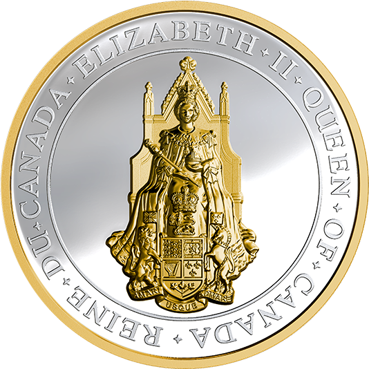 Pure Silver Gold-plated Coin - 2017 Fine Silver 25 Dollar Coin - The Great Seal Of (570x570), Png Download
