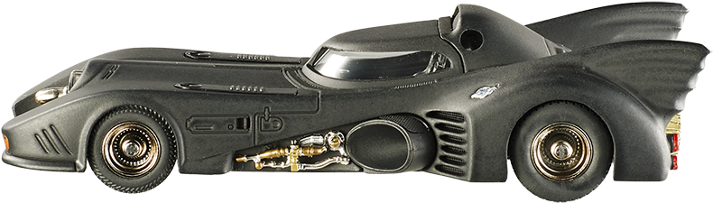 Batman - 1989 Batmobile Side View (900x306), Png Download