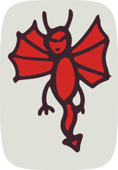 Cartoon Devil (414x597), Png Download