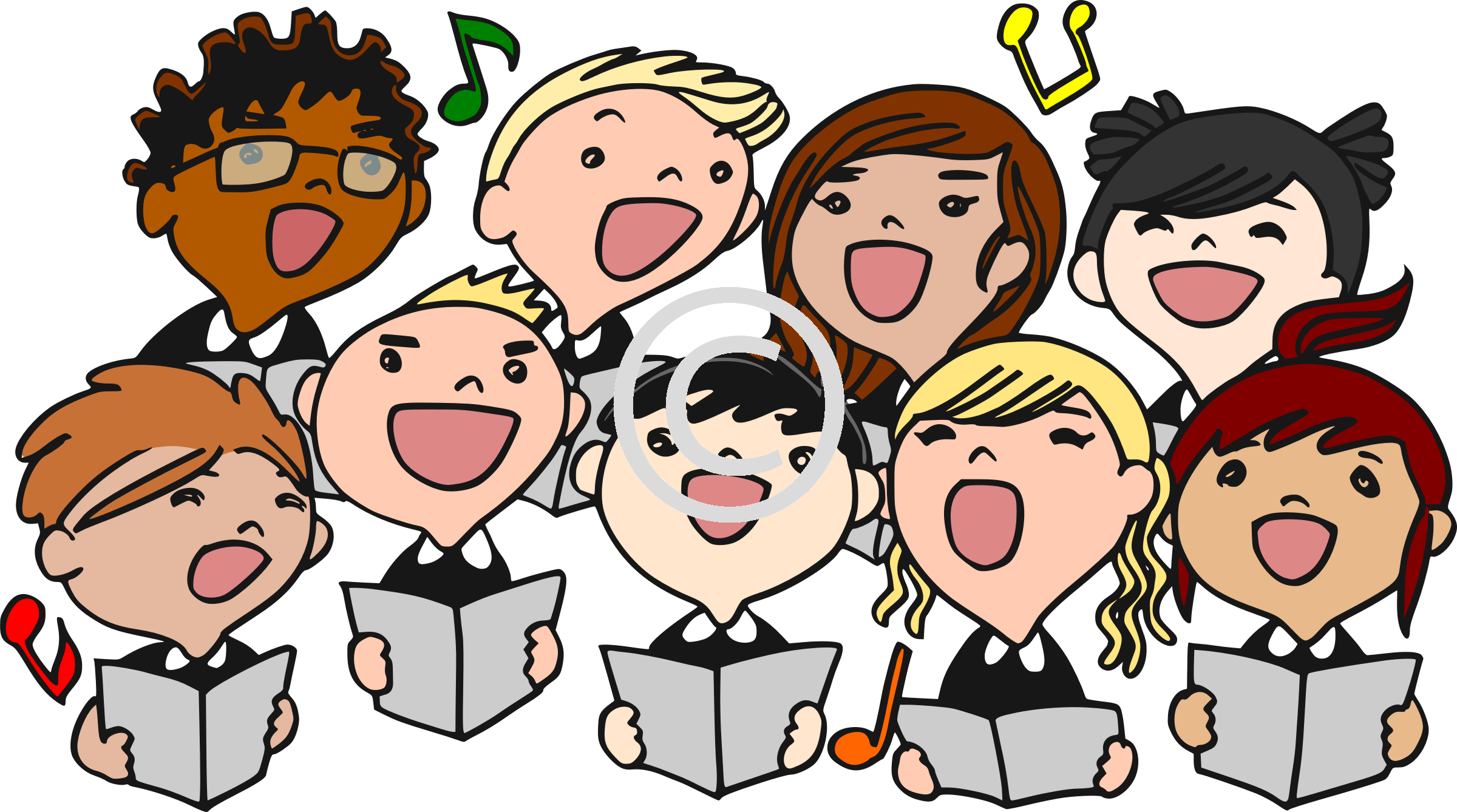Choir Clipart (2400x1338), Png Download