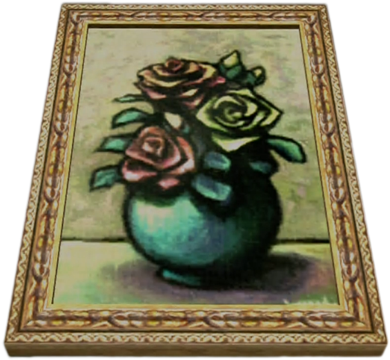 Dead Rising Paintings Flowers - Wiki (564x561), Png Download