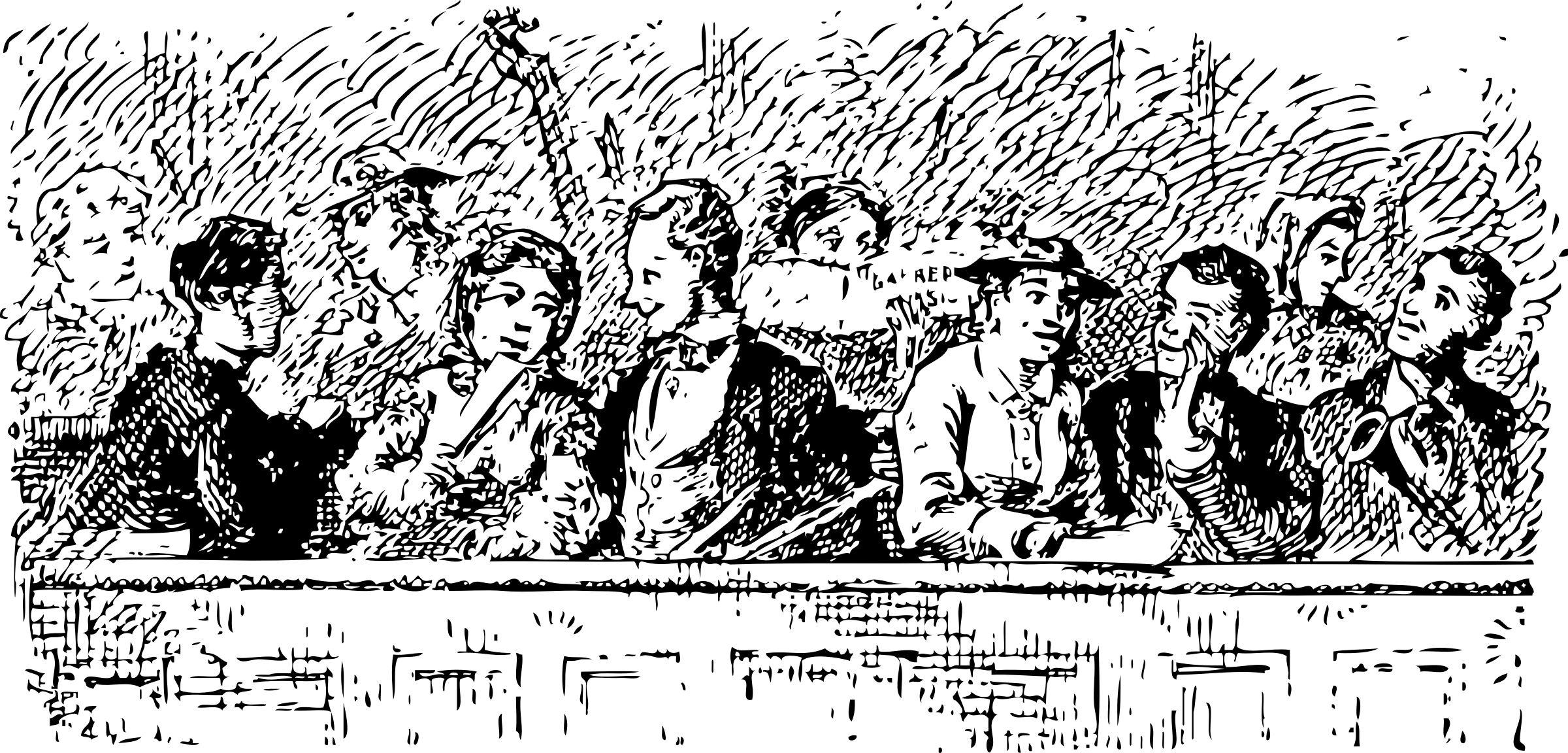 Original Png Clip Art File The Church Choir Svg Images (600x288), Png Download