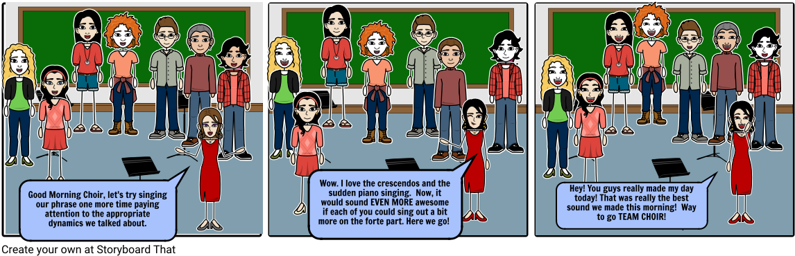 Team Choir - Cartoon (1164x385), Png Download