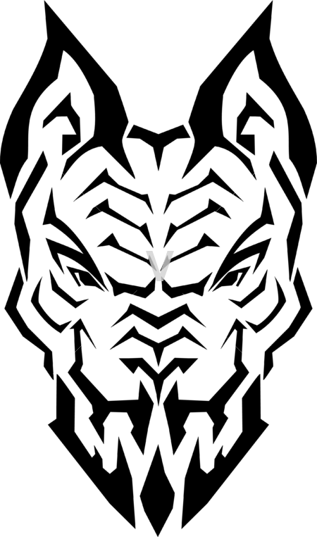 Best Hell Dog Tattoo Sample - Dessin De Chien Dangereux (450x762), Png Download