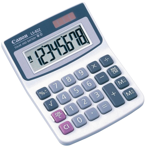Calculator Png Image Background - Canon Ls-82z Desktop Calculator - 8 Digits (520x520), Png Download
