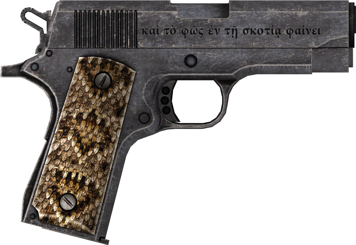 A Light Shining In Darkness - Fallout New Vegas Honest Hearts Gun (1350x950), Png Download