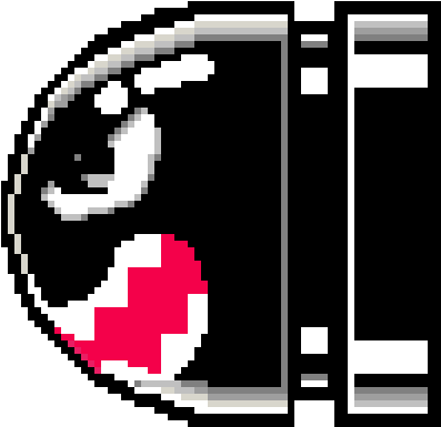 キラー Bullet Bill - Super Mario World Bullet Bill Png (1200x1200), Png Download