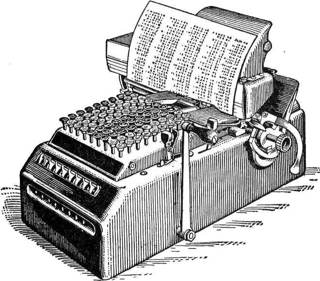 Illustration Antique Calculator - Charles Babbage Invents A Mechanical Calculator (667x597), Png Download
