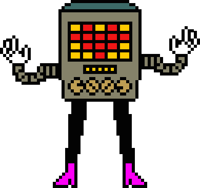 Calculator With Leg - Undertale Mettaton Png (390x366), Png Download