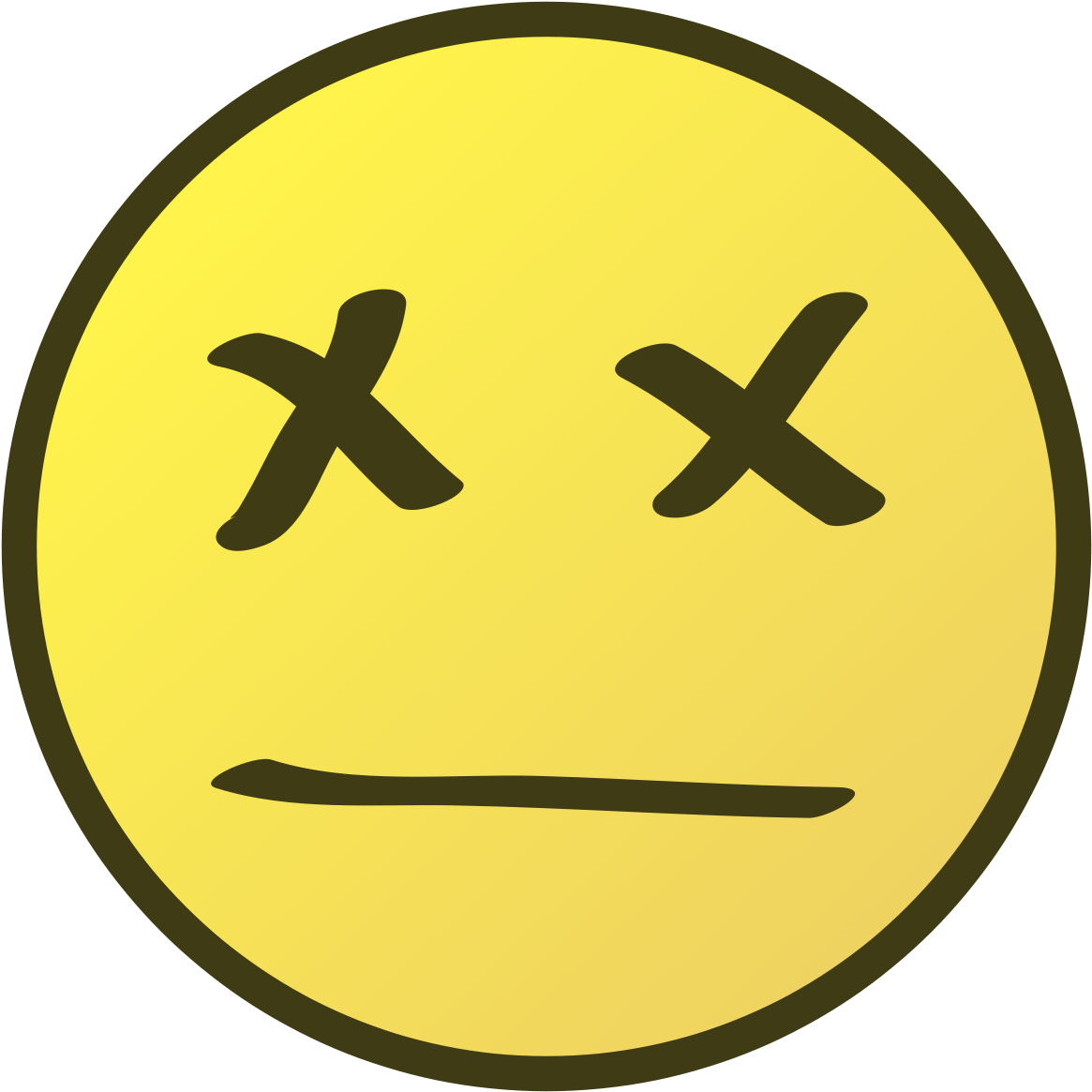 Dead Face Png Banner Free Library - Happy Face (1024x1024), Png Download