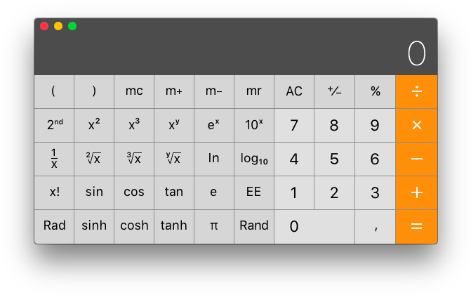Scientific Calculator - Mac Calculator App (686x433), Png Download