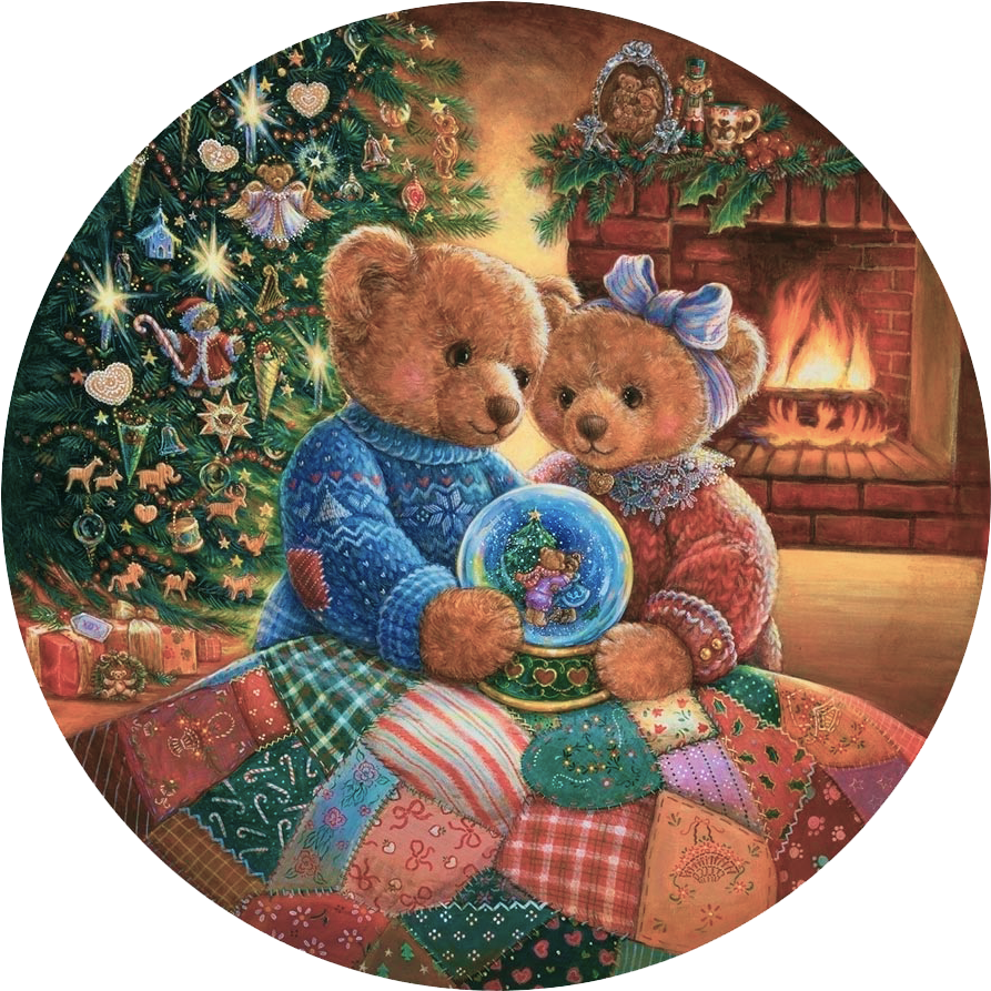 Bears W Wg Xmas - Design & Illustration (904x913), Png Download