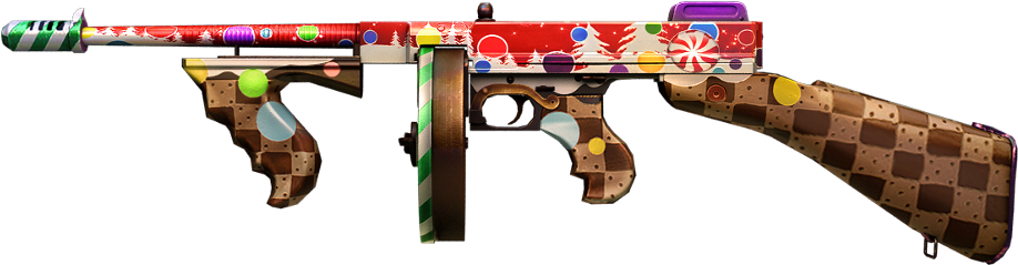 Thompson Xmas - Firearm (1000x436), Png Download