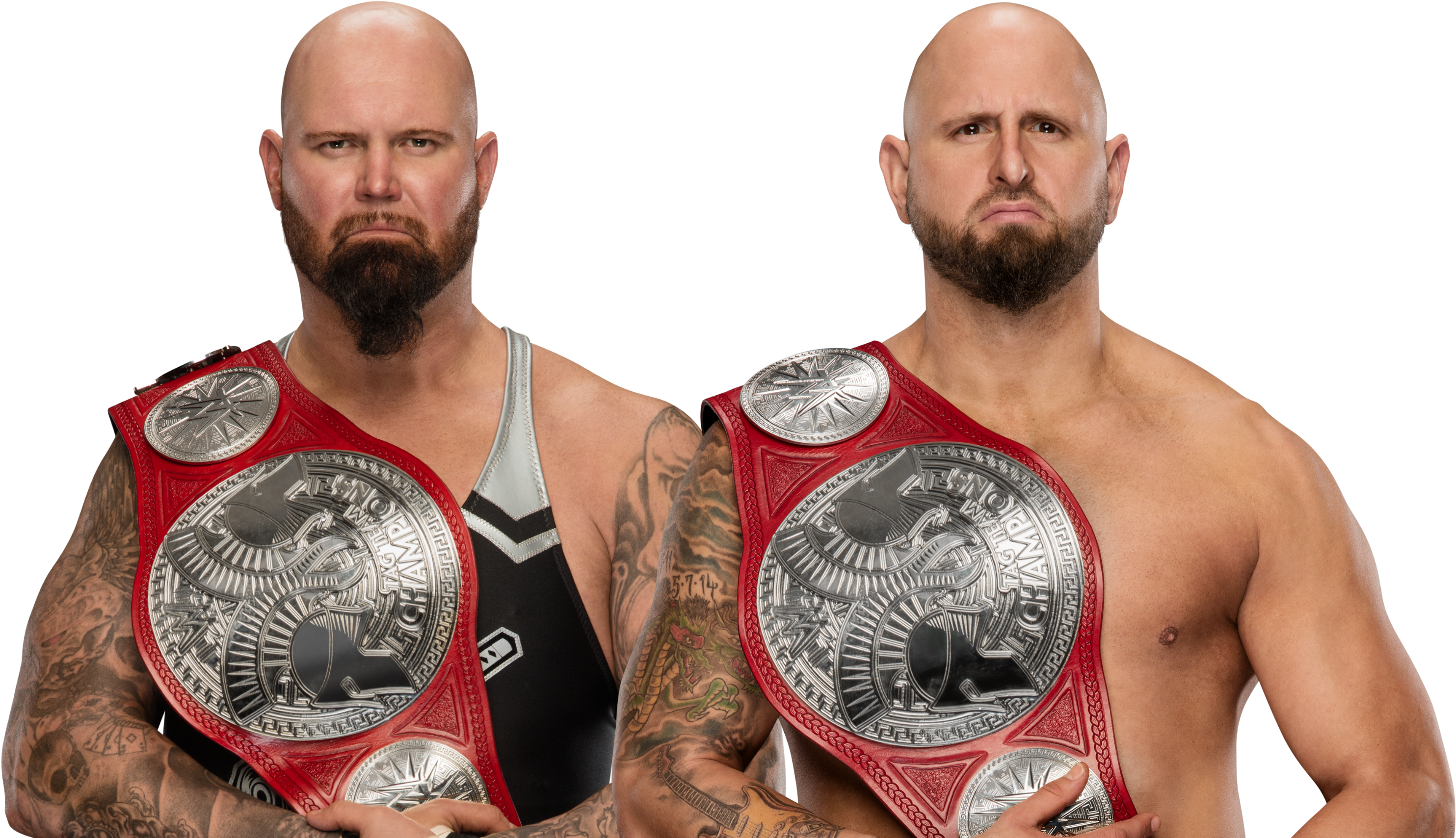 8) Dalton Castle And The Boys The Professional Peacocks - Wwe Gallows And Anderson Raw Tag Team Champions (3000x1759), Png Download