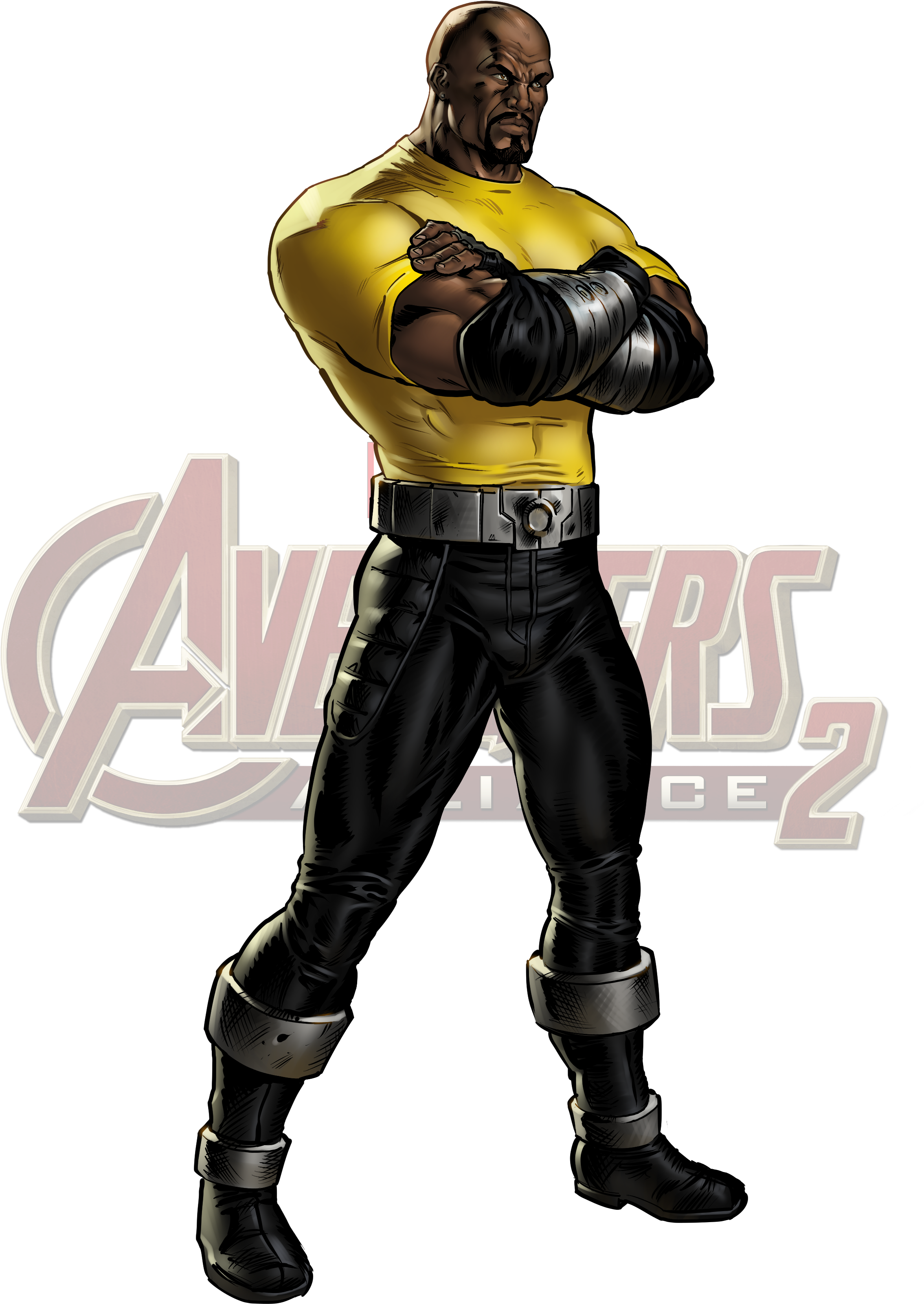 Icon Luke Cage - Avengers Alliance 2 Luke Cage (2347x3300), Png Download
