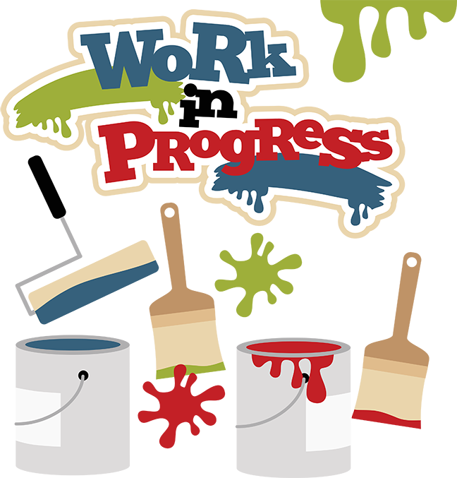 Work In Progress Svg Paint Svg File Paint Roller Svg - Work In Progress Cute (648x677), Png Download