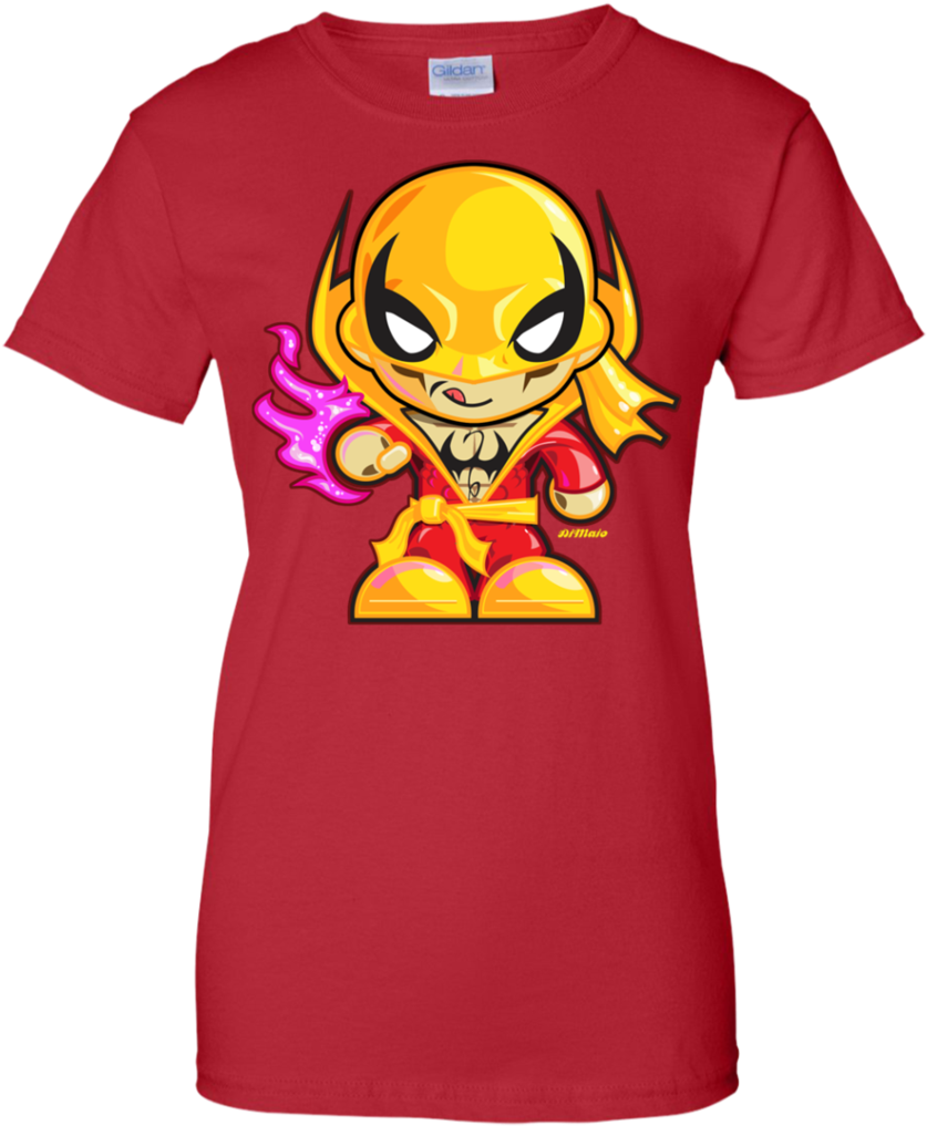 Classic Iron Fist Chibired Luke Cage T Shirt & Hoodie - T-shirt (1024x1024), Png Download