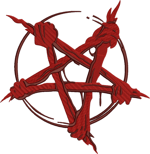 Pentagram Large - Pentagram Symbol (495x509), Png Download