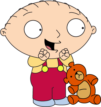 Stewie - Stewie Griffin And Rupert (387x408), Png Download