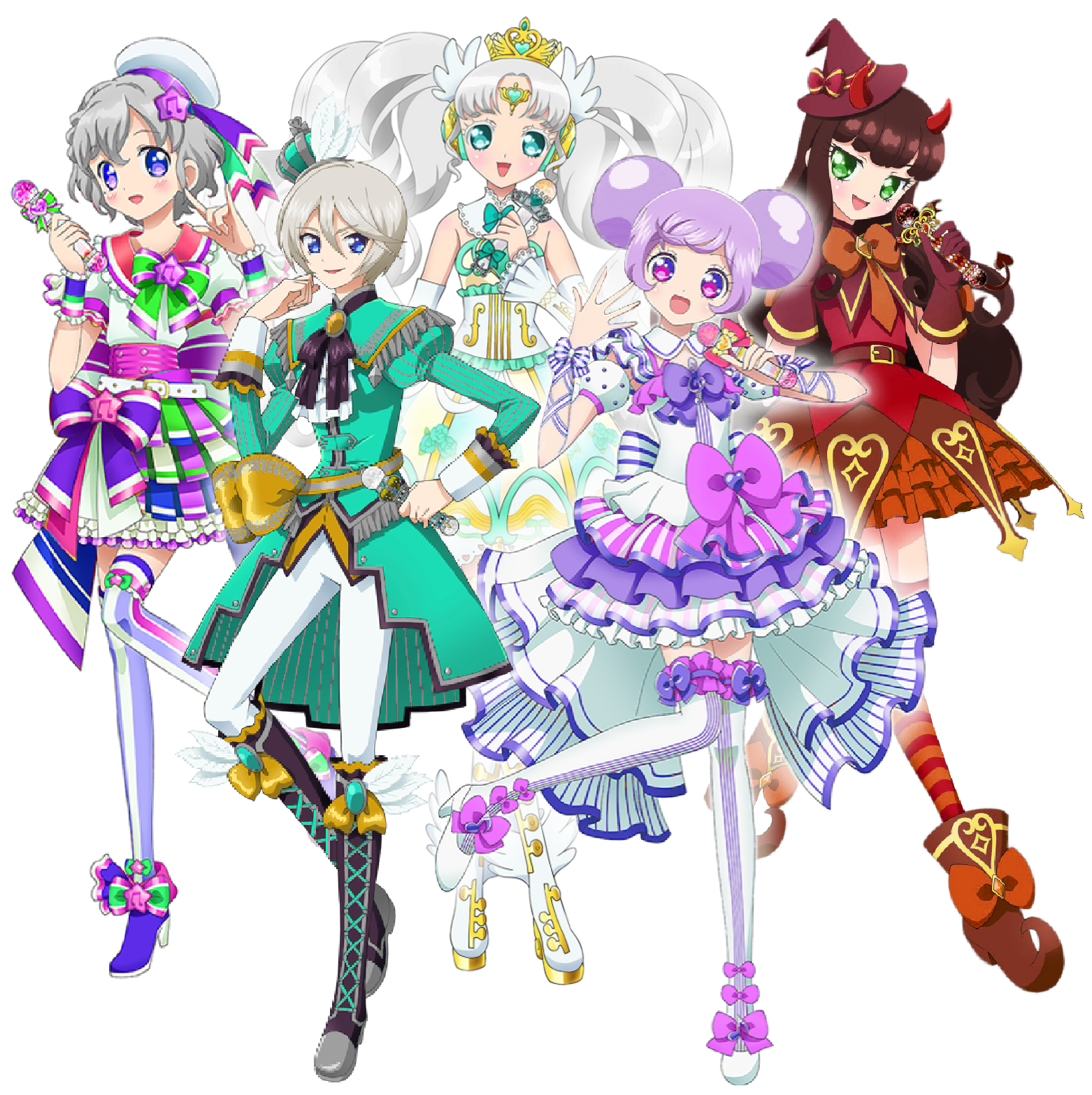 Pentagram Debut Live - Custom Tailor Made Cosplay Costume Inspired By Aroma (1562x1566), Png Download