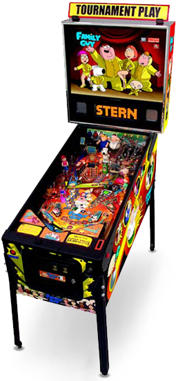 These Games Will Not Operate In Countries With 50 Cycle - Family Guy Stern Pinball (499x554), Png Download