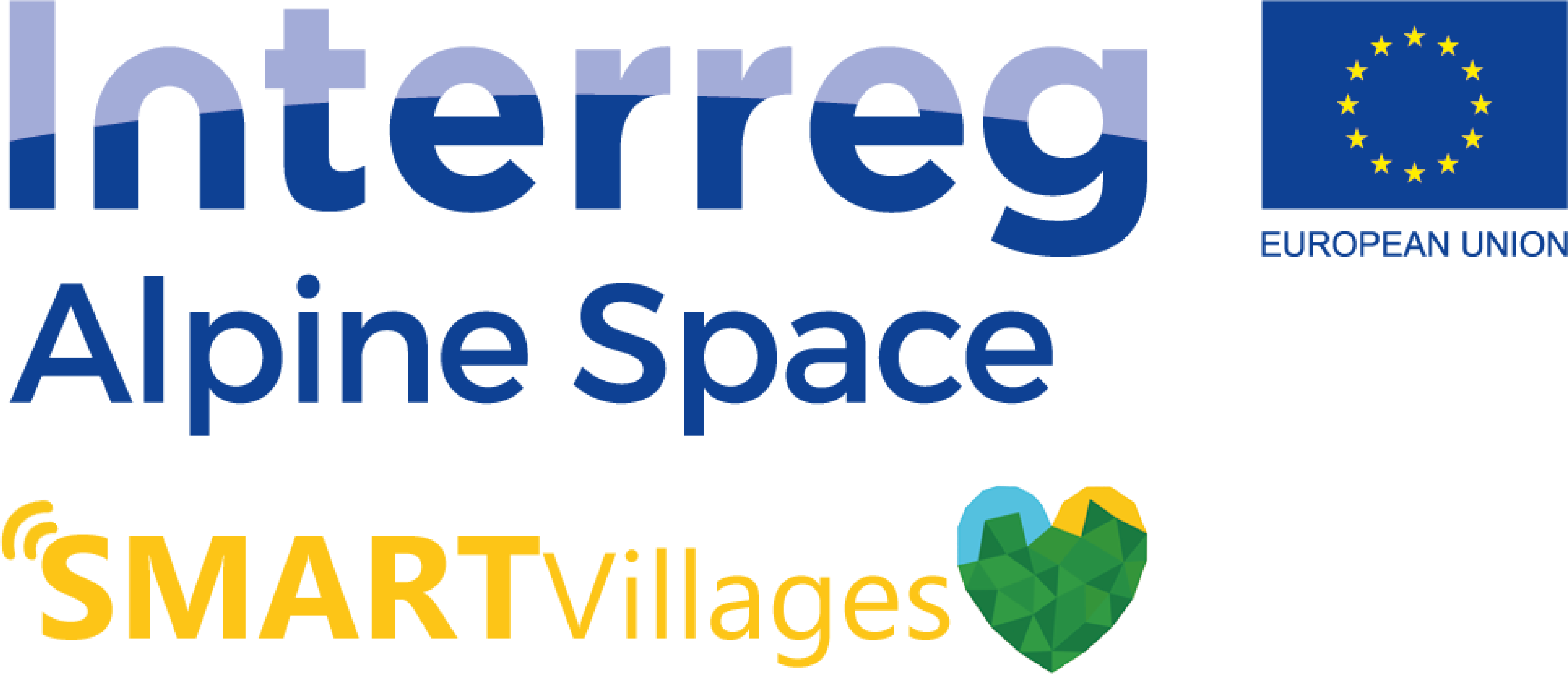 Smartvillages - Interreg Alpine Space Logo (4726x2518), Png Download