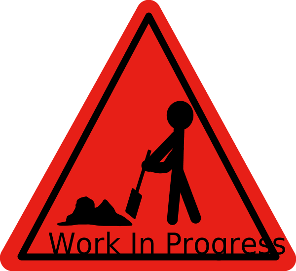 Clipart Info - Work In Progress Sign (600x549), Png Download