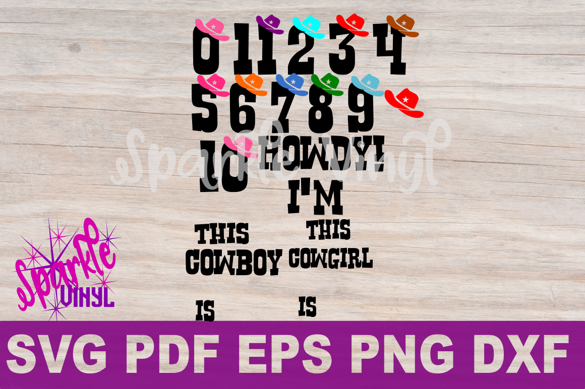Svg Cowboy Cowgirl Birthday Party Age Numbers Svg Cut - Cowboy Boot (1160x772), Png Download