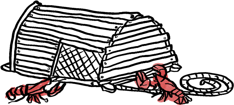 Fill Your Trap With Lobster From Maine - Lobster Trap Clip Art (928x477), Png Download