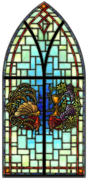 This Double Lancet Window Will Depict The Familiar - Stain Glass Window Png (294x600), Png Download