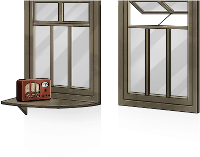 Radio Window - Portable Network Graphics (438x360), Png Download