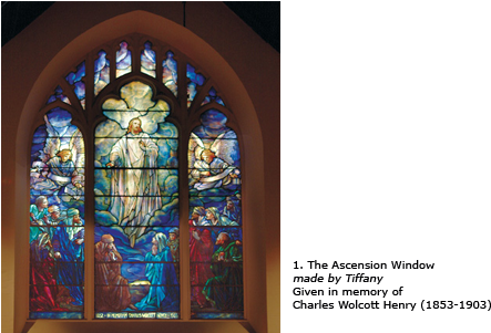 The Ascension Window - First Stained Glass Window (600x300), Png Download
