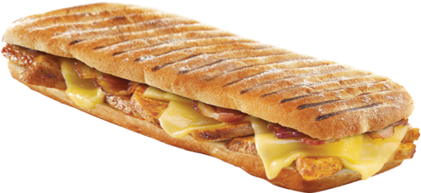 Panini Png - Chicken And Bacon Panini (709x461), Png Download