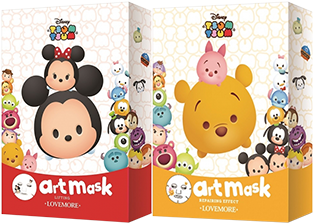 Lovemore Tsum Tsum Art Mask 3s [2 Types To Choose] - Tsum Tsum Artmask (440x280), Png Download