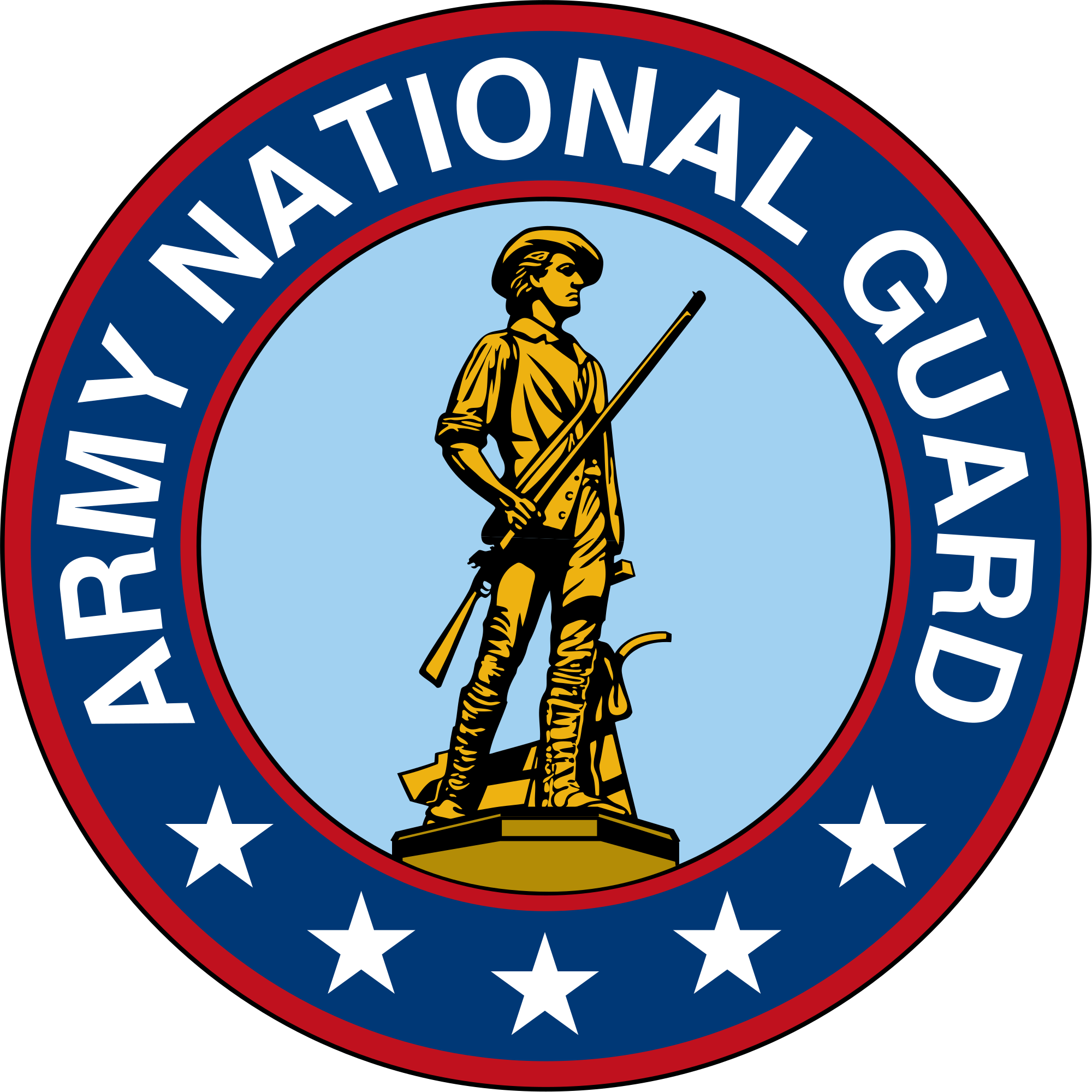 Seal Of The United States Army National Guard - National Guard Emblem (2000x2000), Png Download