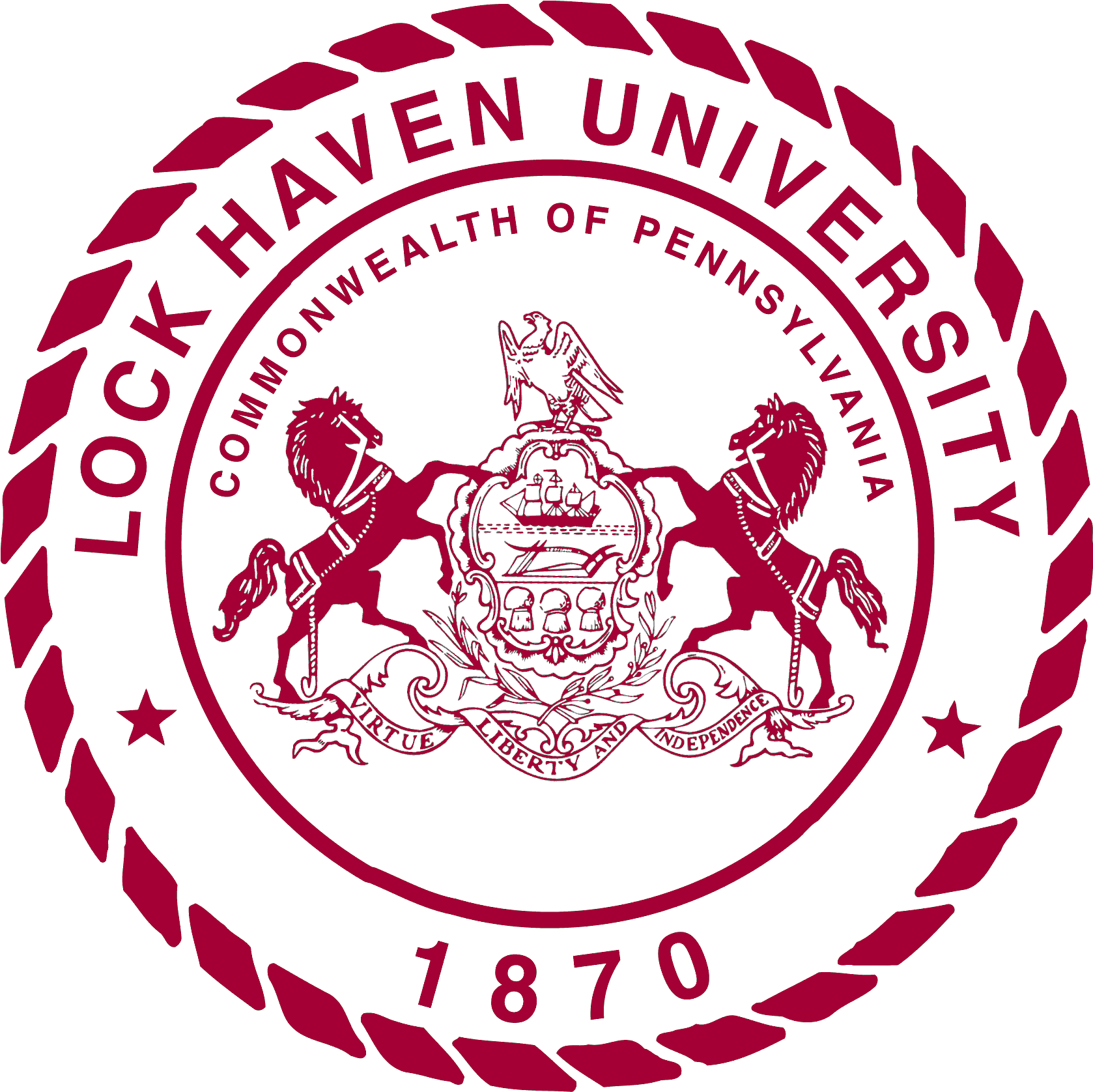Seal - Lock Haven University Seal (1677x1948), Png Download