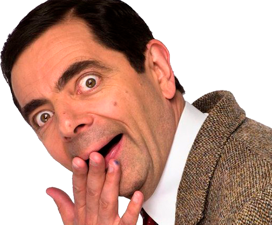 Download - Png Mr Bean Face (556x460), Png Download
