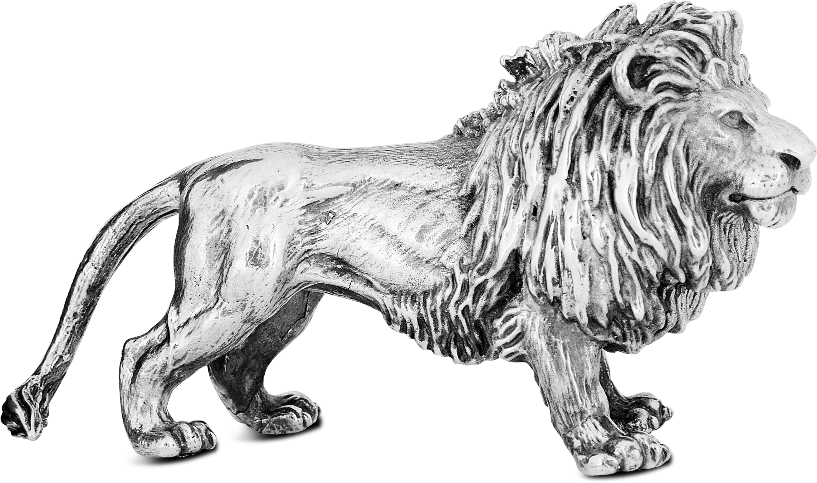 Jarosinski & Vaugoin Silver Figurine Lion (3000x2000), Png Download