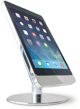 Table Base Eve Air Polished Aluminum Portrait - Basalte Eve Tablet Tischständer Ipad Air Hoch, Poliertes (340x475), Png Download