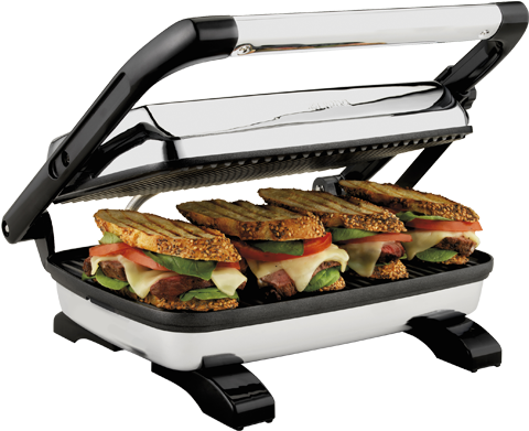 Image For Hamilton Beach Panini Grill - Sandwich Maker (519x804), Png Download