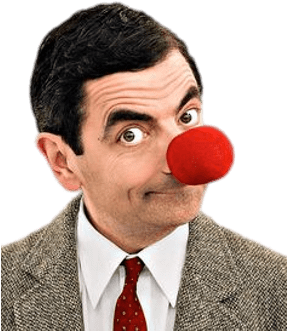 Mr Bean Red Nose (400x400), Png Download