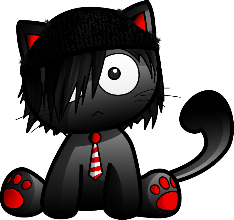 File - Emocat - Cat Emo (744x701), Png Download