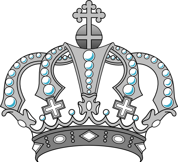 Crown Clip Art At Clker - มงกุฎ พระ ราชา ภาพ วาด (600x547), Png Download